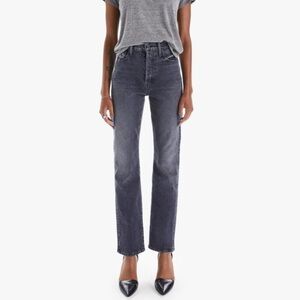 MOTHER High Waisted Hiker Hover Jeans Roadtrip Renegade Black 26